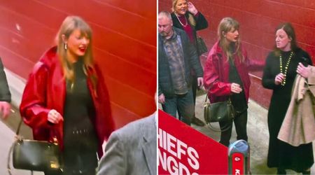 Taylor Swift celebrates Christmas as she cheers Travis Kelce at Chiefs game