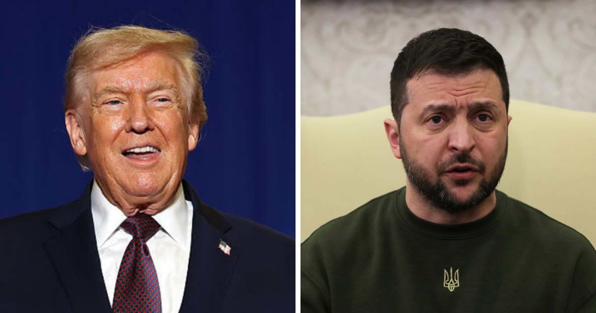 Donald Trump and Volodymyr Zelensky are expected to hold talks on Sunday, December 28, aimed at achieving peace amid Ukraine’s ongoing conflict with Russia (Getty Images)