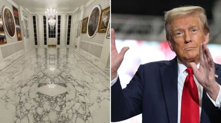 Trump showcases renovated marble look of White House's Palm Room