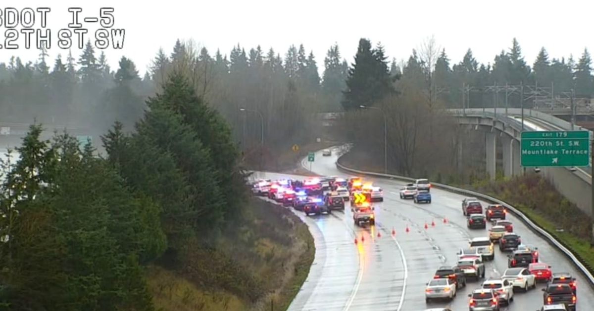 Washington State Patrol Trooper Rick Johnson said the lieutenant was responding to a report of a pedestrian running across I-5 near 85th Street in Seattle when the incident took place (KOMO News)