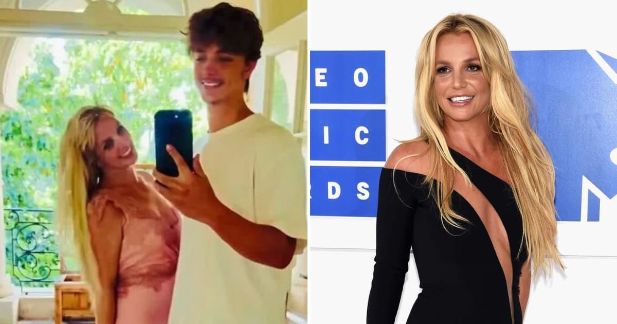 Jayden James joined Britney Spears for a Christmas celebration as their bond continued to grow stronger (@britneyspears/Instagram, Jared Siskin/Patrick McMullan via Getty Images)