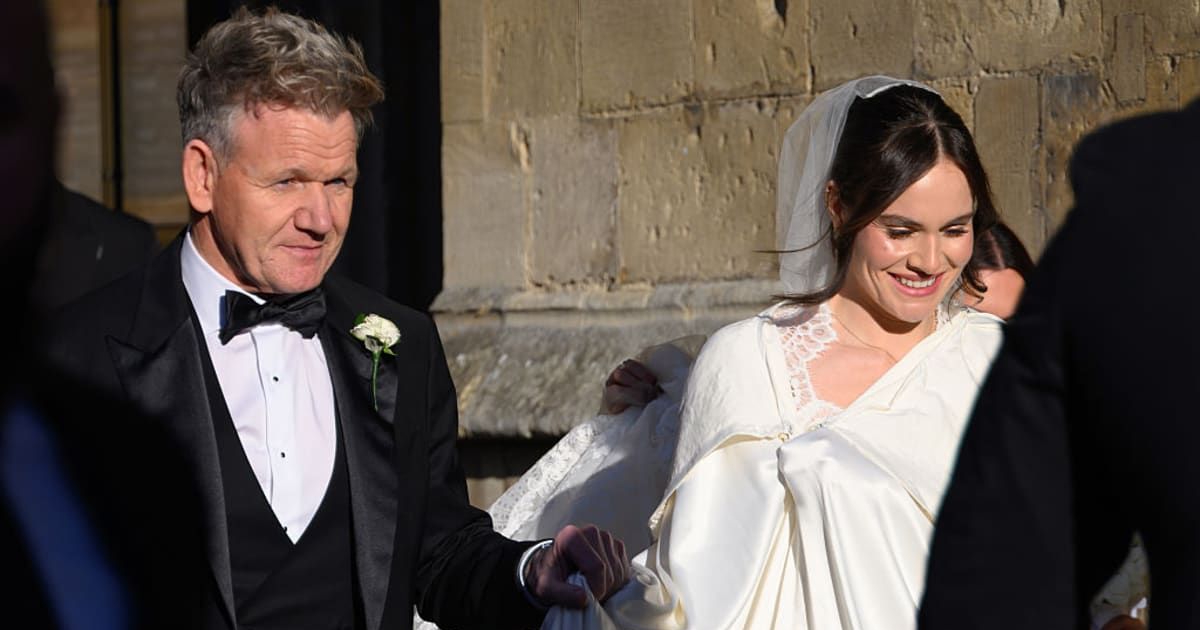 Gordon Ramsay's daughter Holly Ramsay and Adam Peaty tied the knot at Bath Abbey on Saturday, December 27 (Karwai Tang/WireImage)