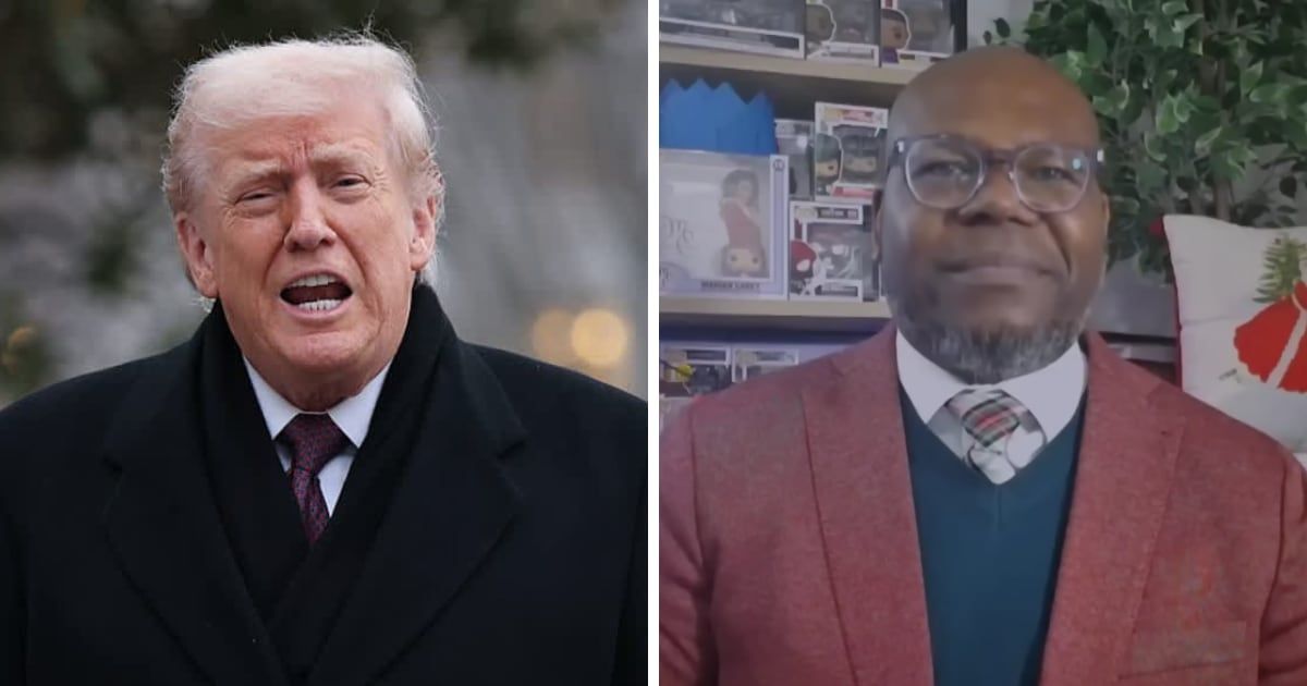 Morgan State University professor Dr Jason Johnson suggested President Donald Trump’s Nigeria airstrikes were racially motivated (Screengrab/MS NOW/YouTube)