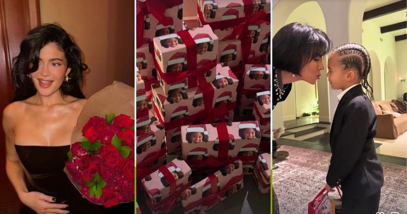 Kylie Jenner shares a Christmas recap with Stormi and Aire on Instagram