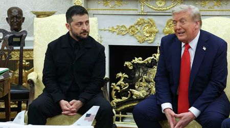 Trump calls reporter's security deal question 'dumb' during Zelenskyy meeting at Mar-a-Lago