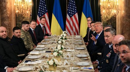 Trump jokes about feeding reporters, questions if it counts as a bribe