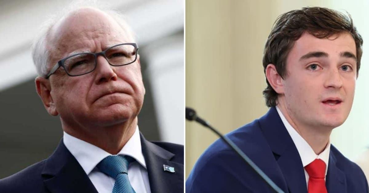 Nick Shirley, a YouTuber, recently uncovered potential misuse of Minnesota daycare funding, which has drawn political attention toward Governor Tim Walz (Getty Images)