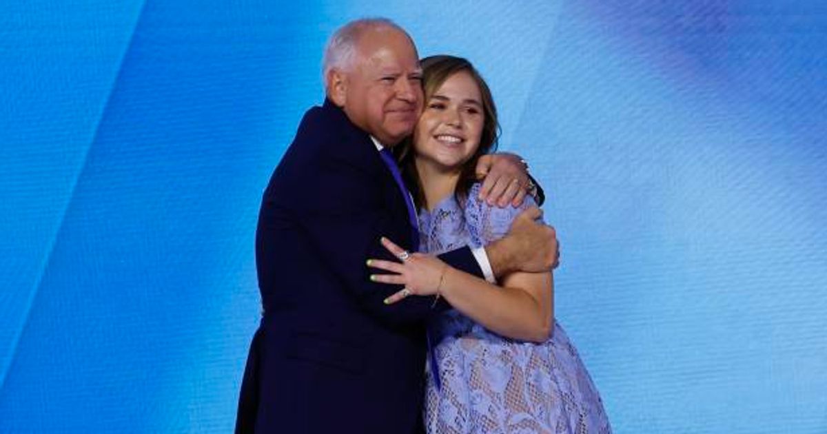 Tim Walz's daughter Hope Walz pushed back against the ‘right-wing infrastructure’ over a flood of propaganda-filled messages targeting her and her family (Getty Images)