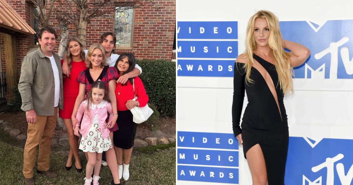 Britney Spears' post came just days after Jamie Lynn Spears posted a festive family photo on Instagram (@jamielynnspears/Instagram, Getty Images)