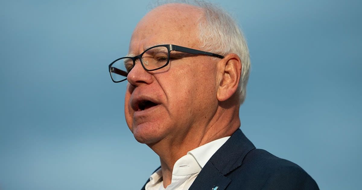 Claims circulated that Minnesota Governor Tim Walz hired a Somali company for $8 billion to investigate state fraud (Getty Images)