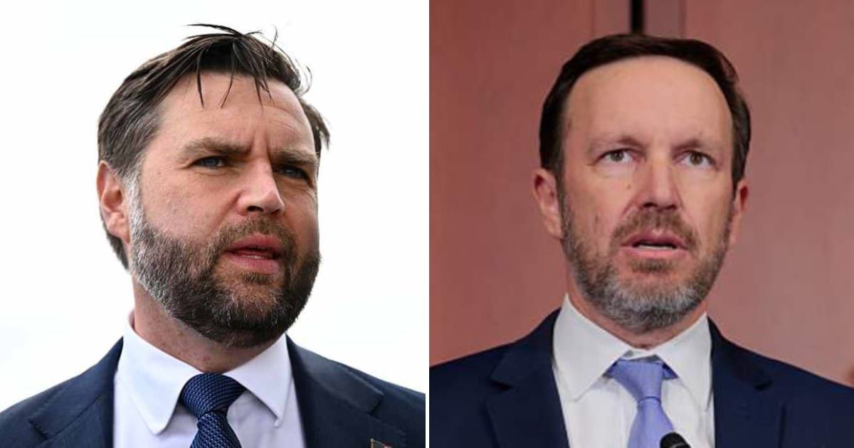 JD Vance (Left) said that Chris Murphy wants to save money by 'keeping illegal aliens in America' (Getty Images)