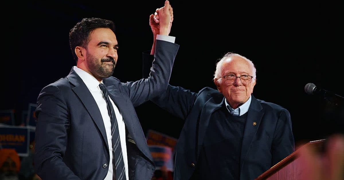 Sen Bernie Sanders announced he will ceremonially swear in Zohran Mamdani as New York City's new mayor on New Year’s Day (Getty Images)
