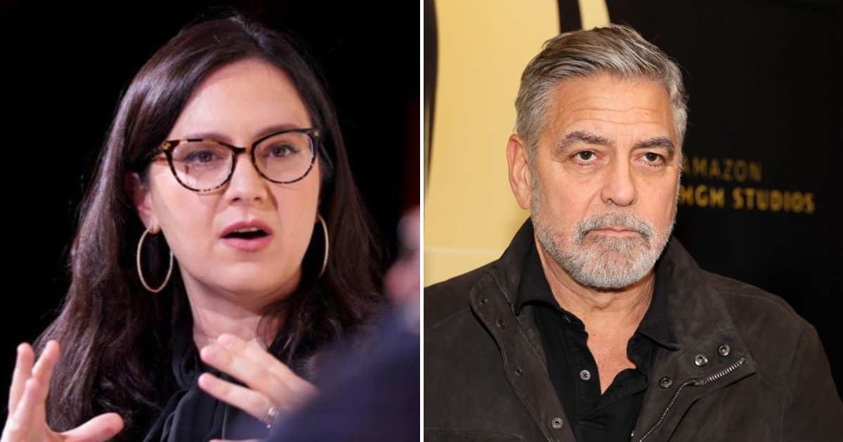 Bari Weiss invites George Clooney to visit the CBS newsroom after he accuses her of dismantling the network (Getty Images)