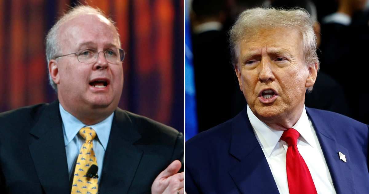 GOP strategist Karl Rove argued that Donald Trump's focus on retribution risked alienating undecided voters heading into 2026 (Getty Images)