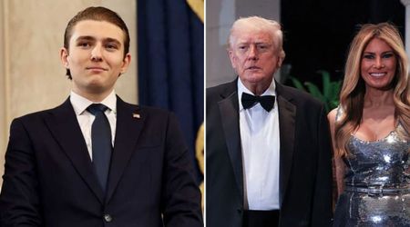 Barron Trump spotted with parents Donald and Melania at Mar-a-Lago New Year’s Eve bash