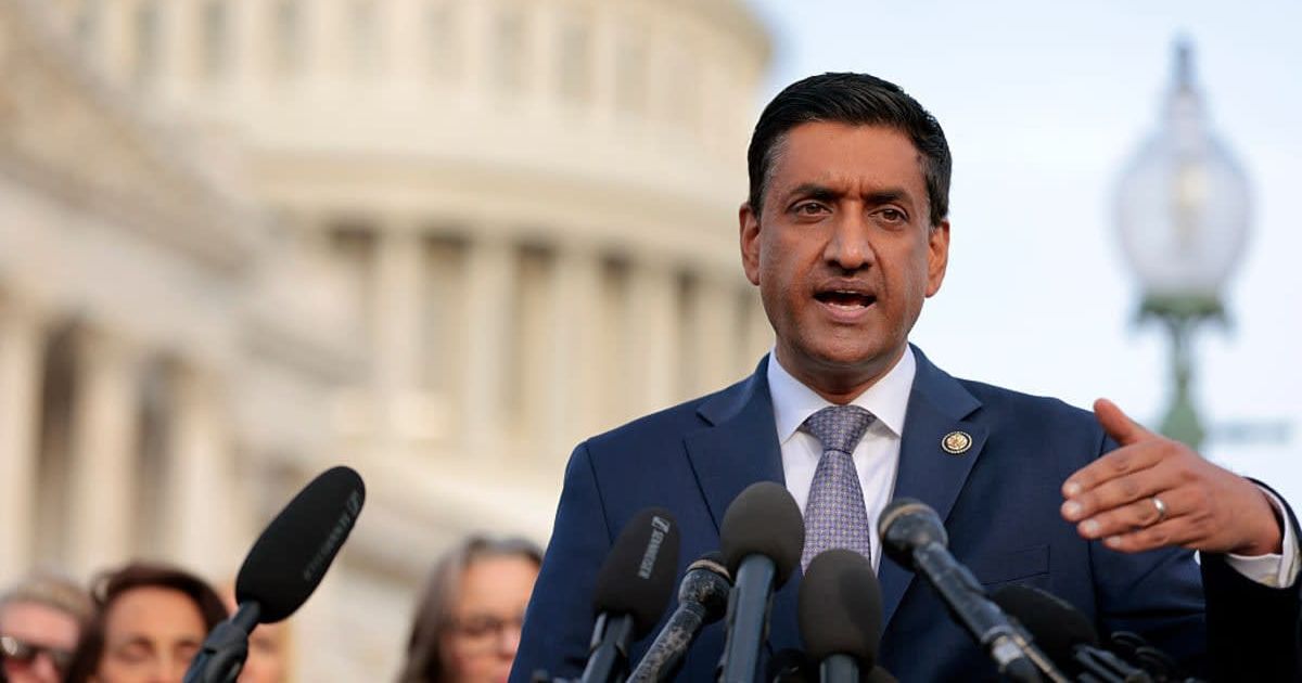 Ro Khanna said that California's $72 billion fraud claims stemmed from social media, audits on Employment Development Department, and rail project overruns (Getty Images) 
