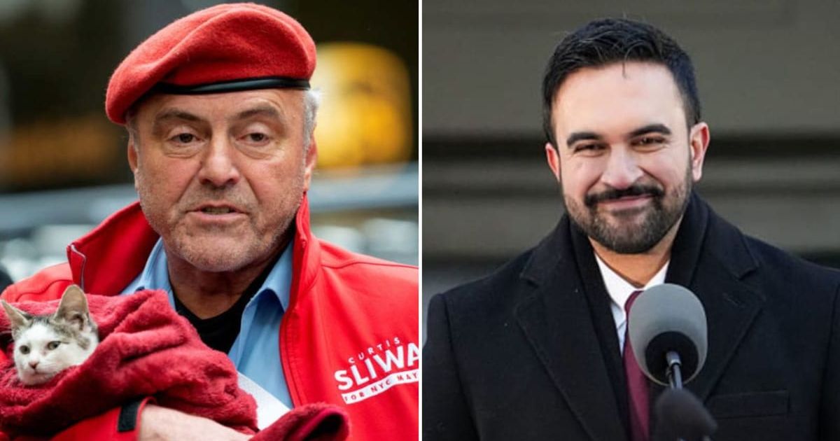 Curtis Sliwa spoke about Zohran Mamdani’s swearing-in as New York City mayor during an interview with The Wall Street Journal (Alexi Rosenfeld/Getty Images, David Dee Delgado/Getty Images)
