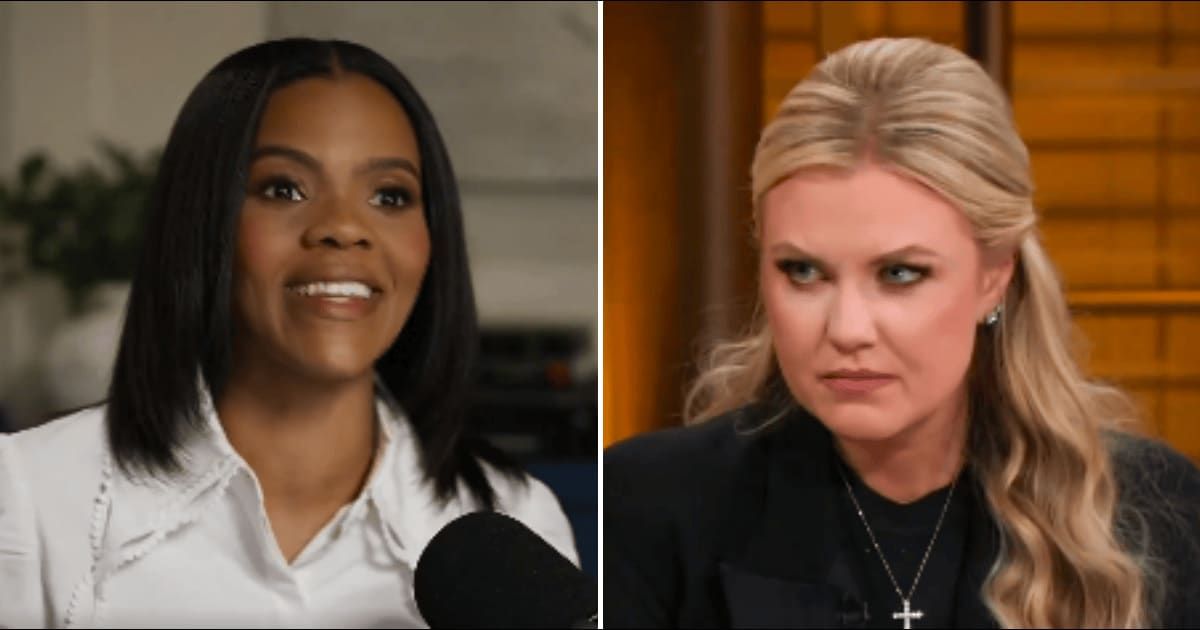 Candace Owens mocked Erika Kirk in a sizzle reel while showcasing her 2025 podcast highlights (@candaceowens/X)