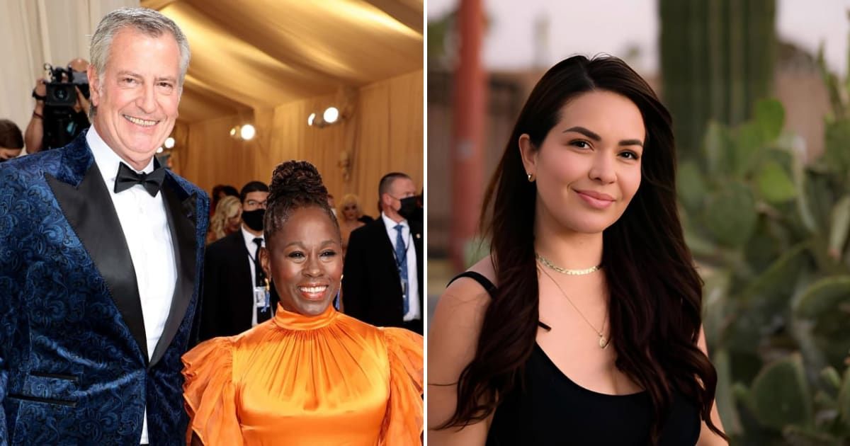 Bill de Blasio turns heads at Zohran Mamdani inauguration with new girlfriend while sitting beside wife (Getty Images)