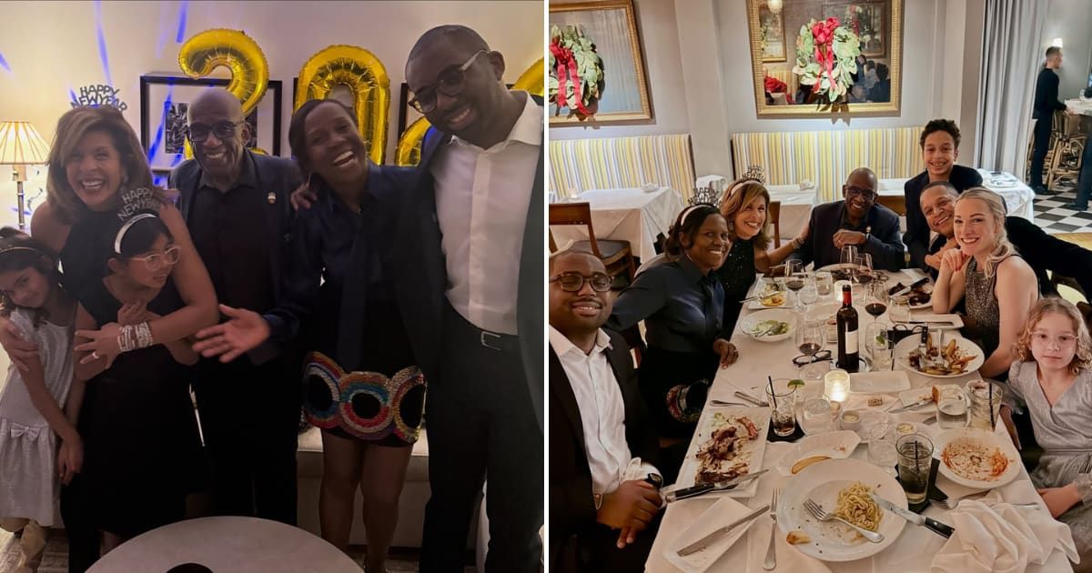 Hoda Kotb joined Al Roker and Craig Melvin to celebrate New Year’s Eve (AlRoker/Instagram)