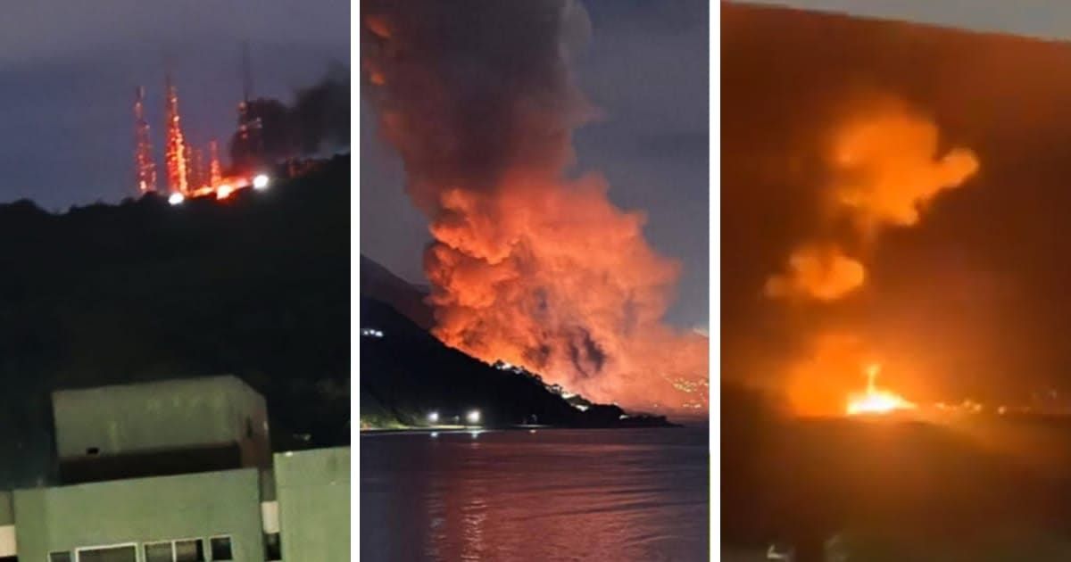 The US reportedly carried out strikes inside Venezuela on Saturday, January 3, following months of threats by President Donald Trump (Screengrabs/@zayro_here, @EduMock/X)