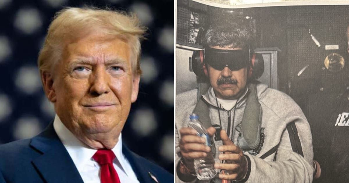 Donald Trump confirmed Nicolas Maduro was taken aboard USS Iwo Jima, with helicopters lifting him and his wife before their transfer to the US warship (Getty Images, Donald Trump/Truth Social)