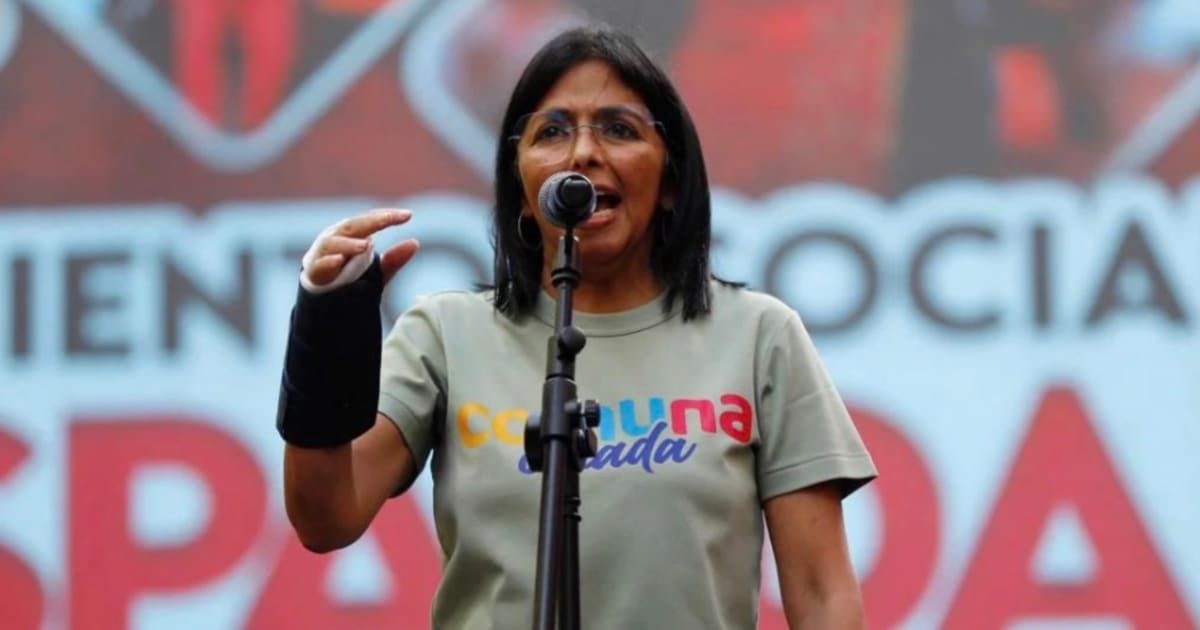 Venezuela’s Vice President Delcy Rodriguez made her first public statement shortly after President Nicolas Maduro was captured (@kennardmatt/X)