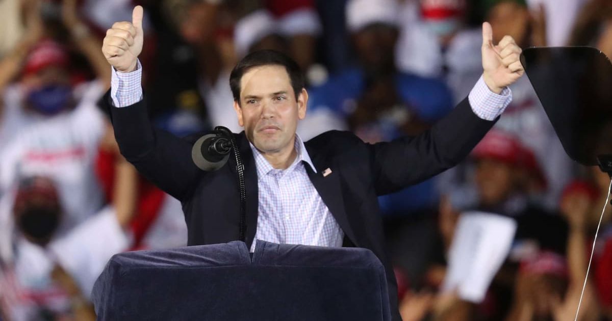 Marco Rubio dismissed invasion fears, insisting the plan was economic suffocation, not boots on the ground in Caracas (Getty Images)