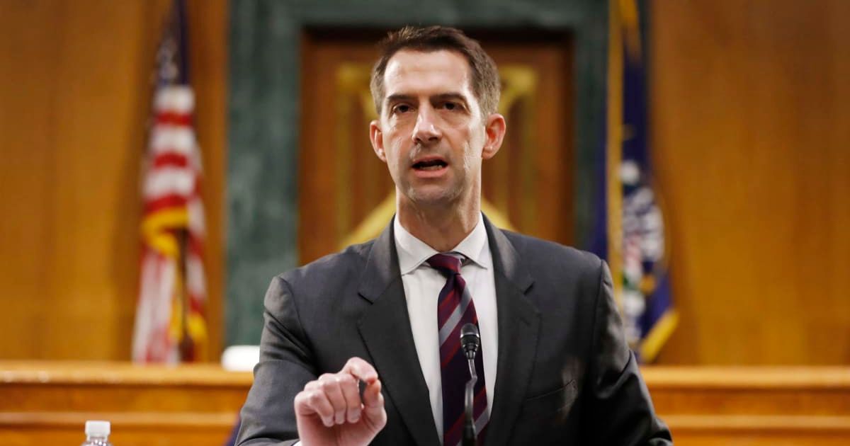 Tom Cotton said President Donald Trump wanted Venezuelan leaders to redirect policies, aligning with America's broader strategic interests (Getty Images) 