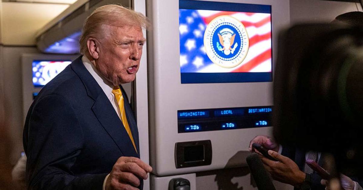 President Donald Trump said Marco Rubio and Vice President JD Vance have equal influence when questioned on Air Force One about the Venezuela operation (Roberto Schmidt/Getty Images)