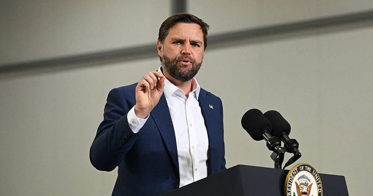JD Vance's Press Secretary Taylor Van Kirk confirmed the vice president and his family were away when the residence was damaged, ensuring no one was at risk (Getty Images) 