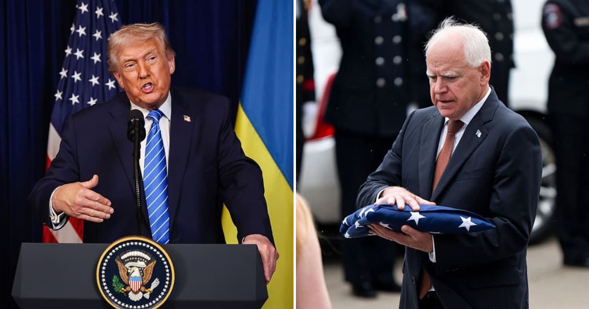 Tim Walz criticized conspiracy-driven YouTubers, accusing them of spreading misinformation and inflaming tensions in Minnesota (Getty Images)