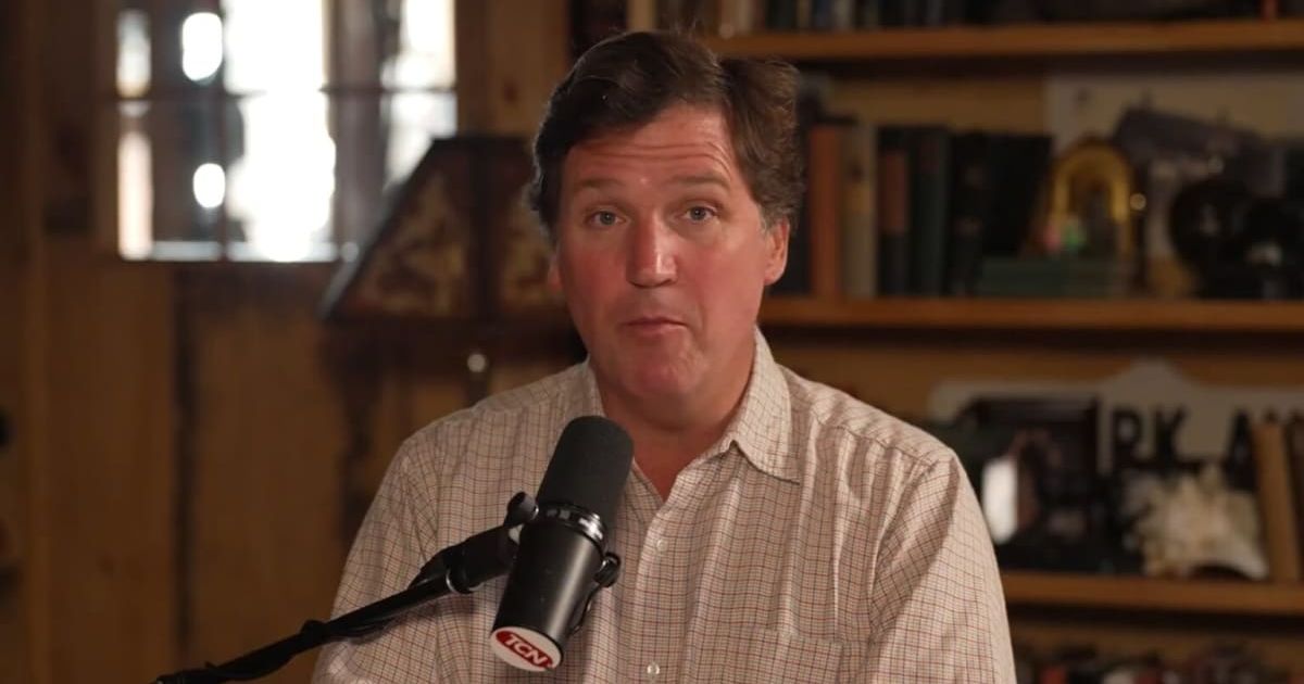 Tucker Carlson claimed that President Donald Trump sought to remove Venezuelan President Nicolas Maduro from power to legalize gay marriage (@thetuckercarlsonshow/YouTube)