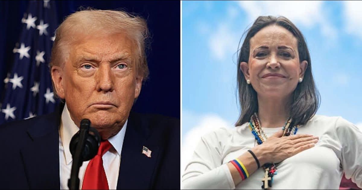 WH denied reports suggesting that Maria Corina Machado’s Nobel Peace Prize influenced Trump (Getty Images)
