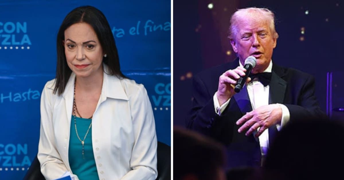 María Corina Machado welcomed the US actions as 'a huge step for humanity, for freedom and human dignity' (Getty Images)