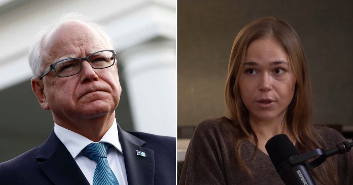 Tim Walz's daughter Hope Walz opened up about sustained attacks from MAGA supporters on John O’Sullivan’s 'One Hour Detours' podcast (Getty Images)