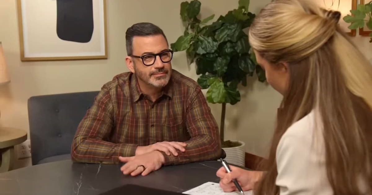 Jimmy Kimmel aired a 4-minute clip of himself completing the actual cognitive exam Trump had called 'not easy' (Screengrab/Jimmy Kimmel Live)