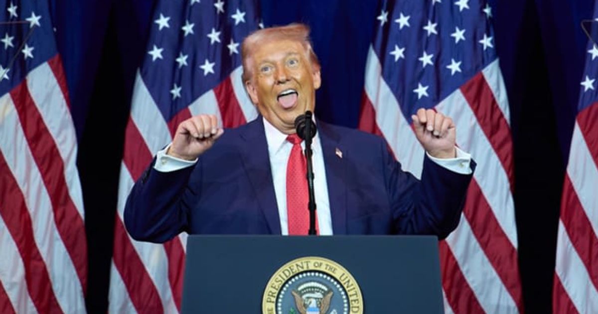 Trump stirs online chatter with transgender sports impressions and discussion during Kennedy Center speech (AP Photo)