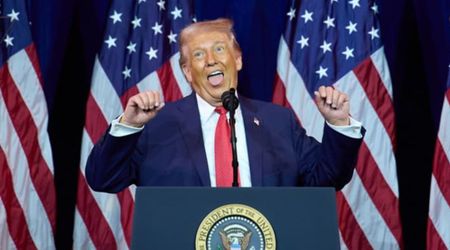 Trump’s transgender weightlifter impression captured in photo draws widespread online reaction