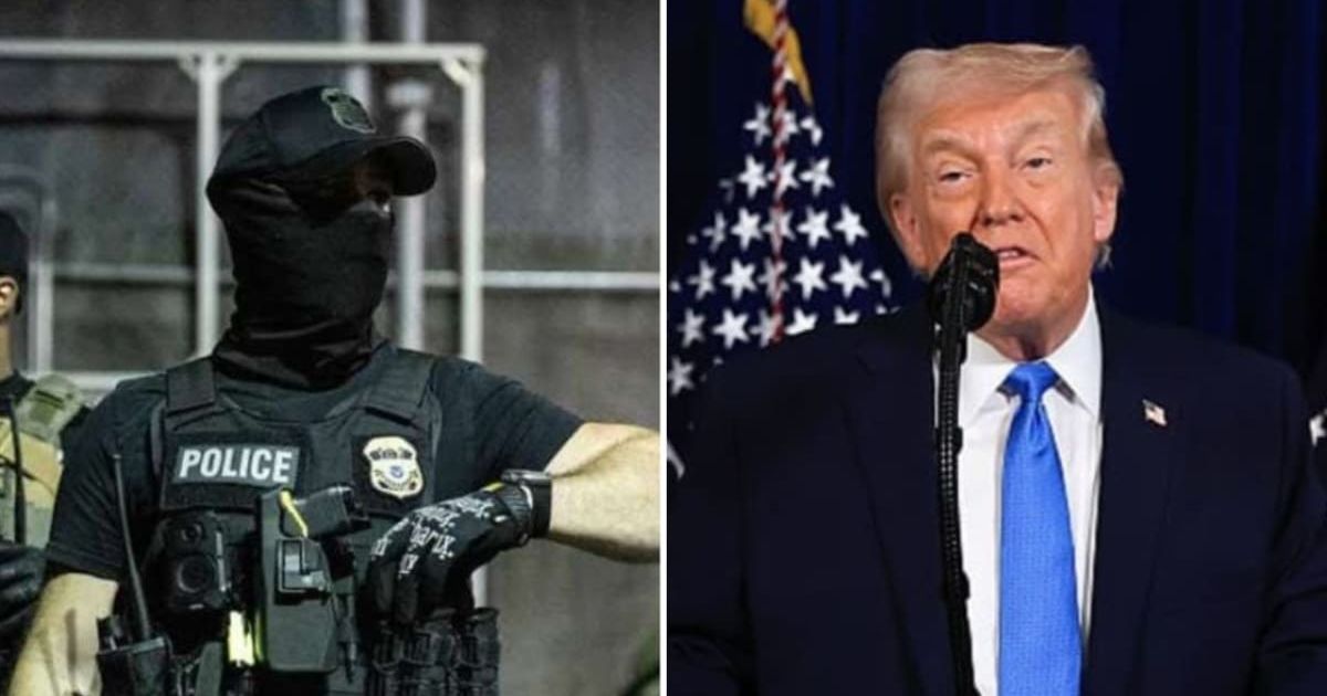 Donald Trump said the Minneapolis woman behaved 'violently' claiming she was disorderly and resisted ICE agents as they attempted to open her car door (Getty Images, Drew Angerer/Getty Images)