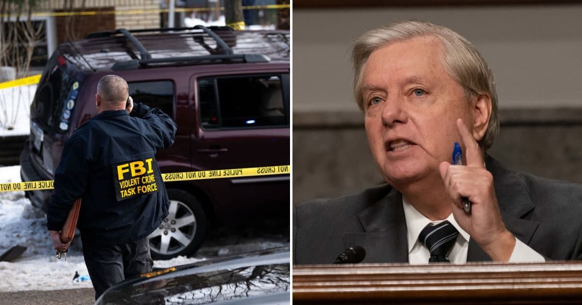 Senator Lindsey Graham defended the ICE agent involved in the fatal shooting of a woman in Minneapolis (Stephen Maturen/Getty Images) 