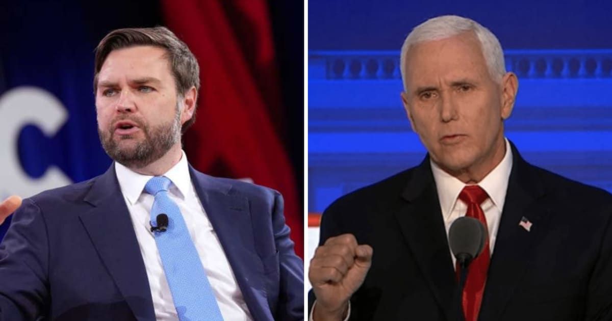 Vice President JD Vance and former Vice President Mike Pence reacted to the shooting death of Renee Nicole Good (Getty Images)
