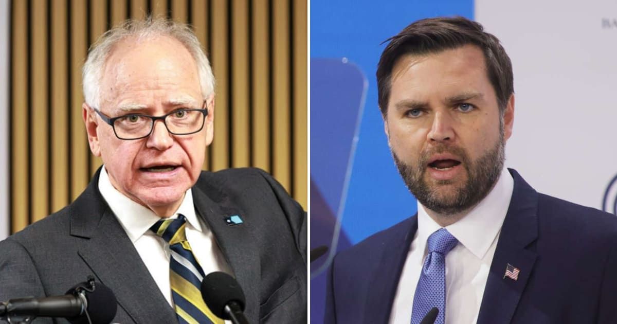 Vice President JD Vance called for Governor Tim Walz’s resignation over Minnesota daycare fraud (Johannes Simon/Getty Images, Kerem Yücel/Minnesota Public Radio via AP)