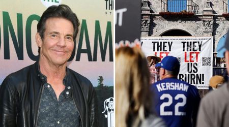 Dennis Quaid criticizes California officials over wildfire cleanup at Palisades protest