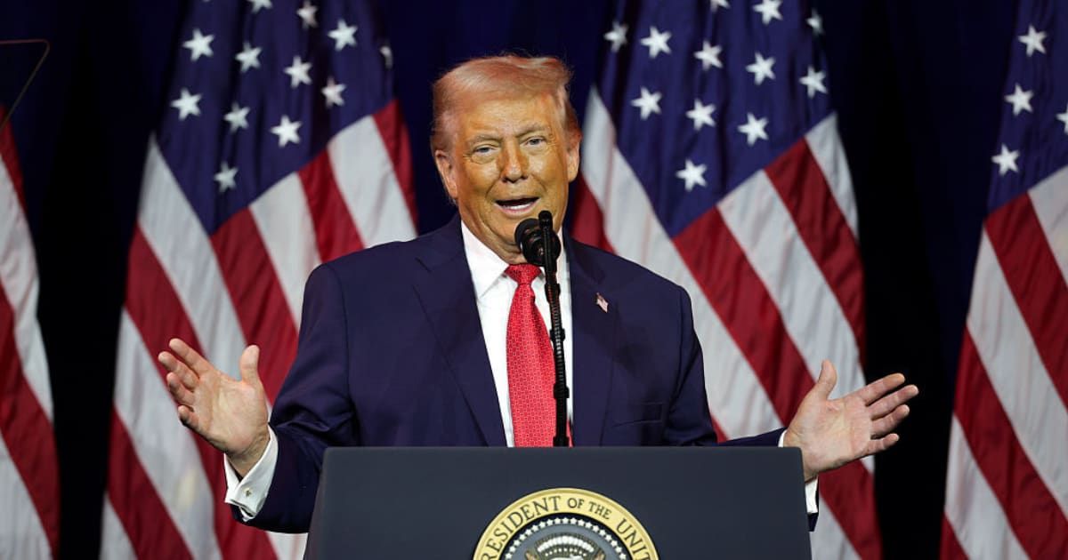 President Donald Trump confirmed global oil giants will rebuild Venezuela's energy sector with massive $100 billion funding commitment (Alex Wong/Getty Images)