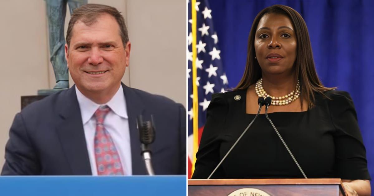 The court invalidated subpoenas tied to New York Attorney General Letitia James, raising doubts about John Sarcone’s broader legal actions (@SarconeforNYSAG/X, Getty Images)