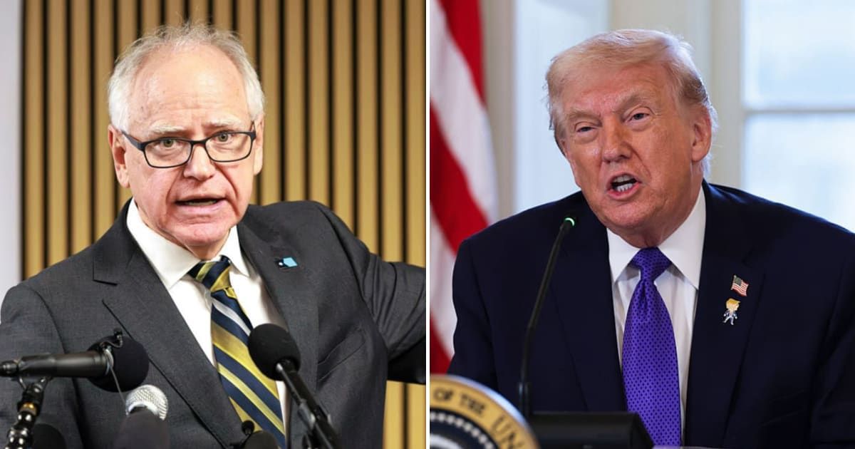 President Donald Trump declared his support for the exclusion of Minnesota officials from the ICE shooting, calling Tim Walz an 'incompetent governor' (Alex Wong/Getty Images, Kerem Yücel/Minnesota Public Radio via AP)