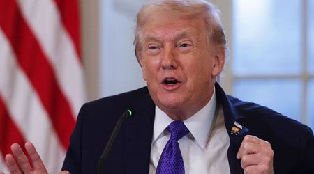 Trump pauses oil exec meeting to admire White House ballroom construction: 'What a view'