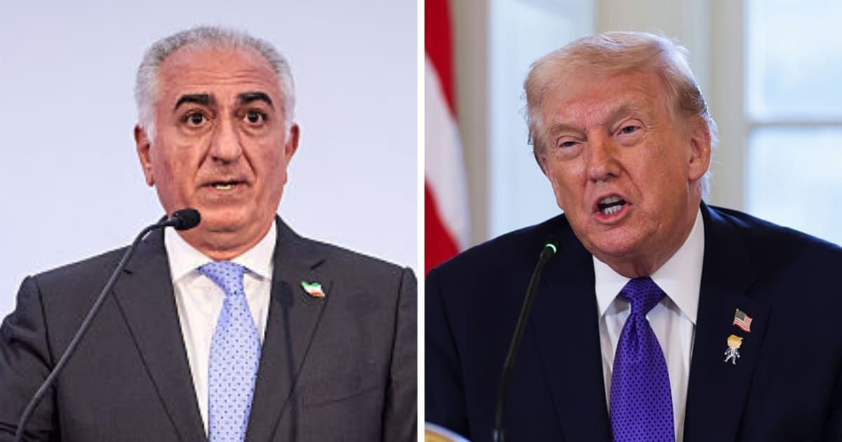 Reza Pahlavi said that Donald Trump’s warnings to Iran’s ruling regime have given protesters 'greater strength and hope' (Getty Images)