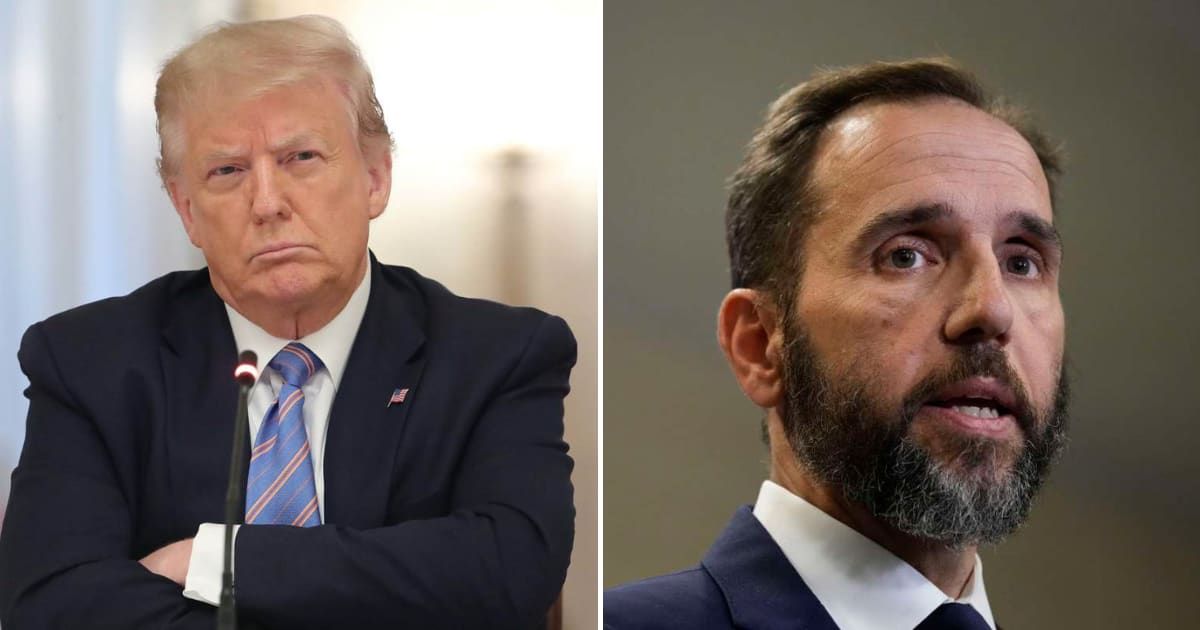 Donald Trump called former special counsel Jack Smith 'deranged' in a Truth Social post following media reporting regarding the payment (Getty Images)